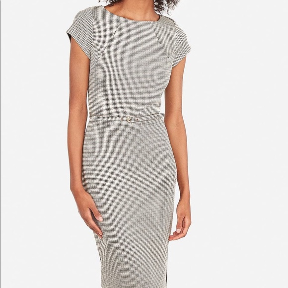 Express Dresses & Skirts - Express houndstooth belted dress